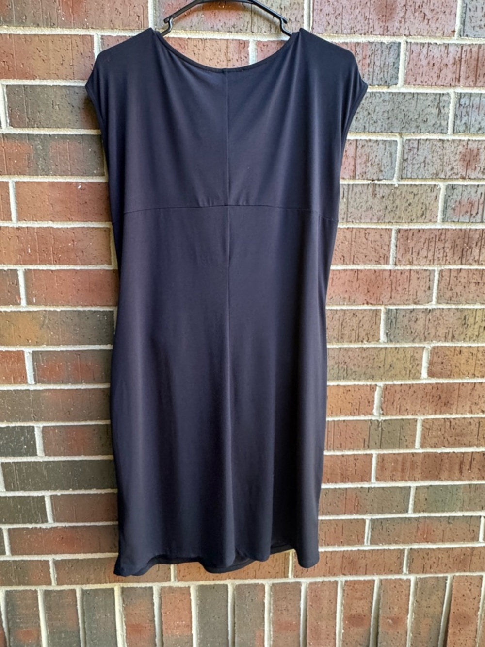 Dress | Michael Kors | Large Black Sleeveless Drape Knot Front - Picture 2 of 6
